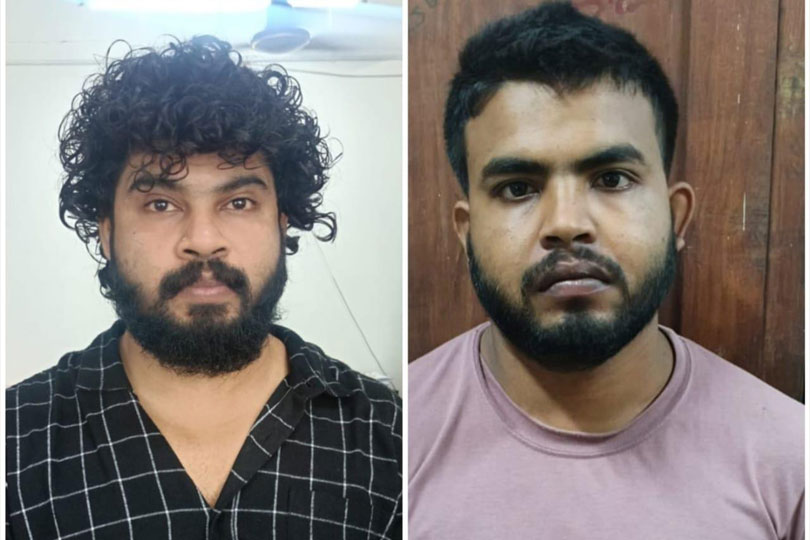 ആലപ്പുഴയിൽ എക്സൈസിന്റെ കഞ്ചാവ് വേട്ട: ജിം ട്രെയിനർ ഉൾപ്പെടെ രണ്ടുപേർ പിടിയിൽ